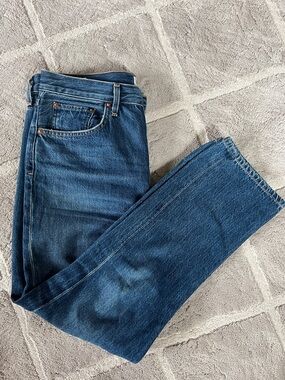 AGOLDE Riley High Rise Straight Crop Jeans